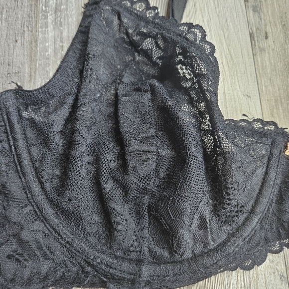Savage X Fenty Black Lace Bra 36DD - Picture 3 of 7